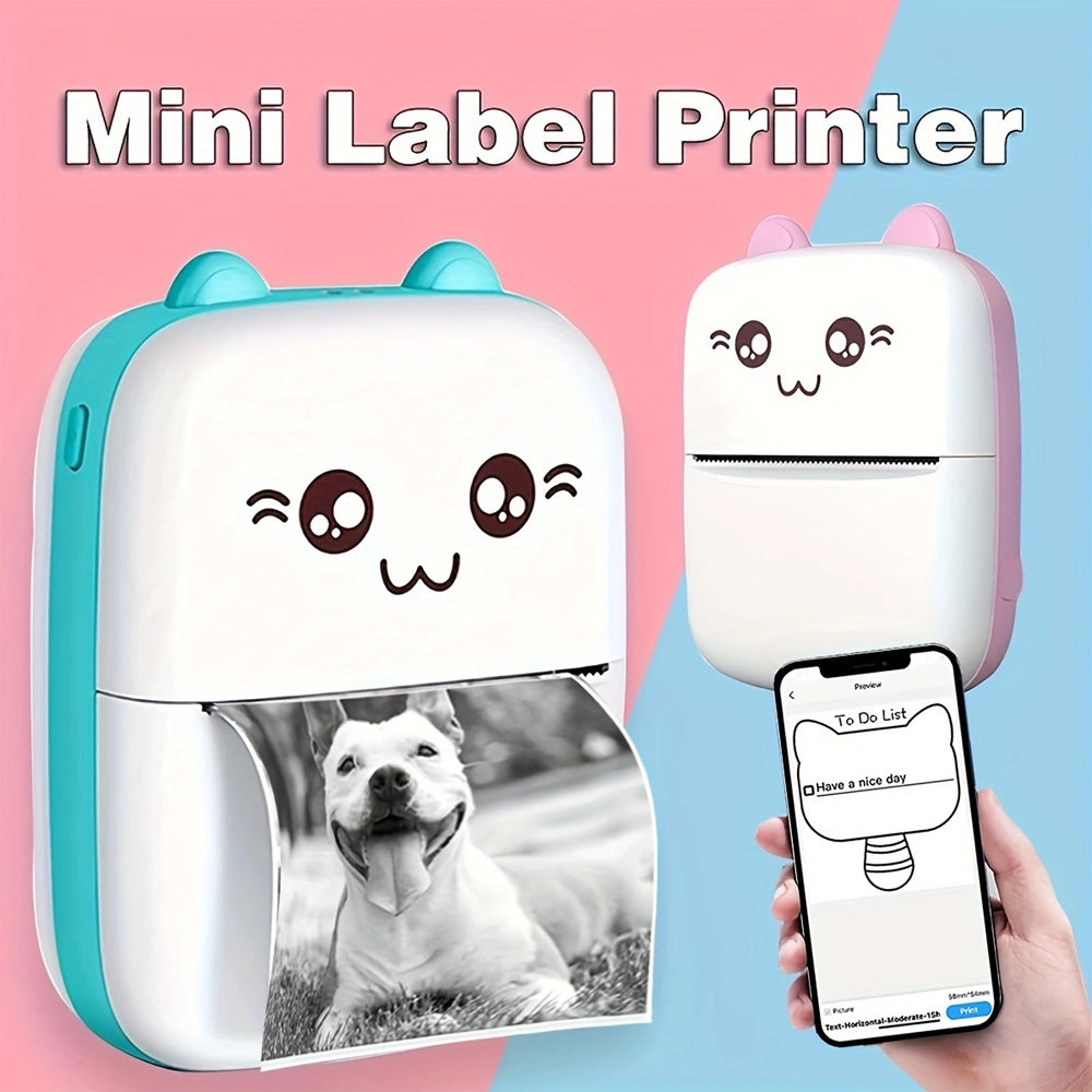 C9 Cartoon Wireless Label Printer/Miniprintteri